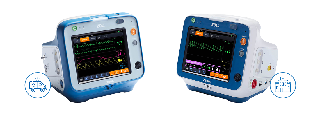 ZOLL Zenix monitor og defibrillator. Hospital + EMS.